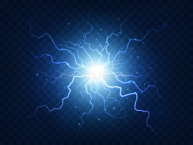 Stroomexplosie met elektroflits, vonken en blauwe bliksem Geïsoleerde de energielossing van de gebiedbliksem royalty-vrije illustratie Stroomexplosie met elektroflits, vonken en blauwe bliksem Geïsoleerde de energielossing van de gebiedbliksem royalty-vrije illustratie