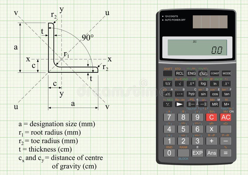 Structural steel angle stock vector. Illustration of engineering 12980408