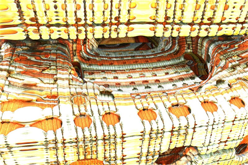 Structure abstraite étrangère. Illustration abstraite étrangère de la structure 3d
