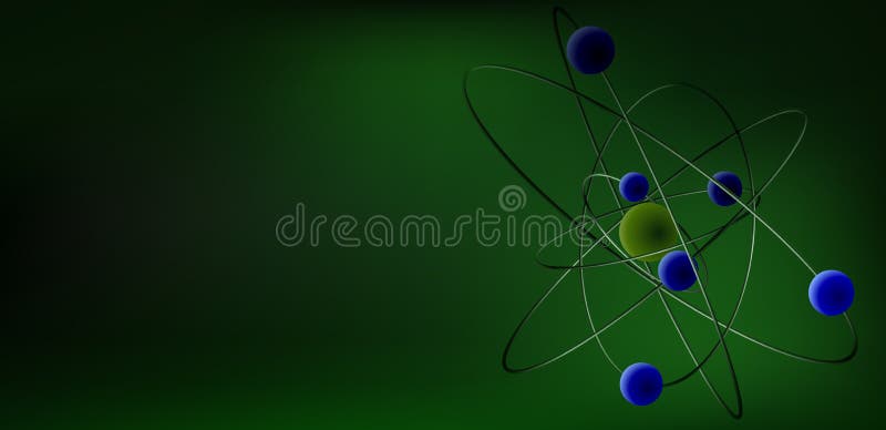 The structure of the atom stock vector. Illustration of education ...