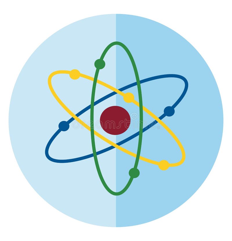 Atom. Vector drawing stock vector. Illustration of creative - 72828814