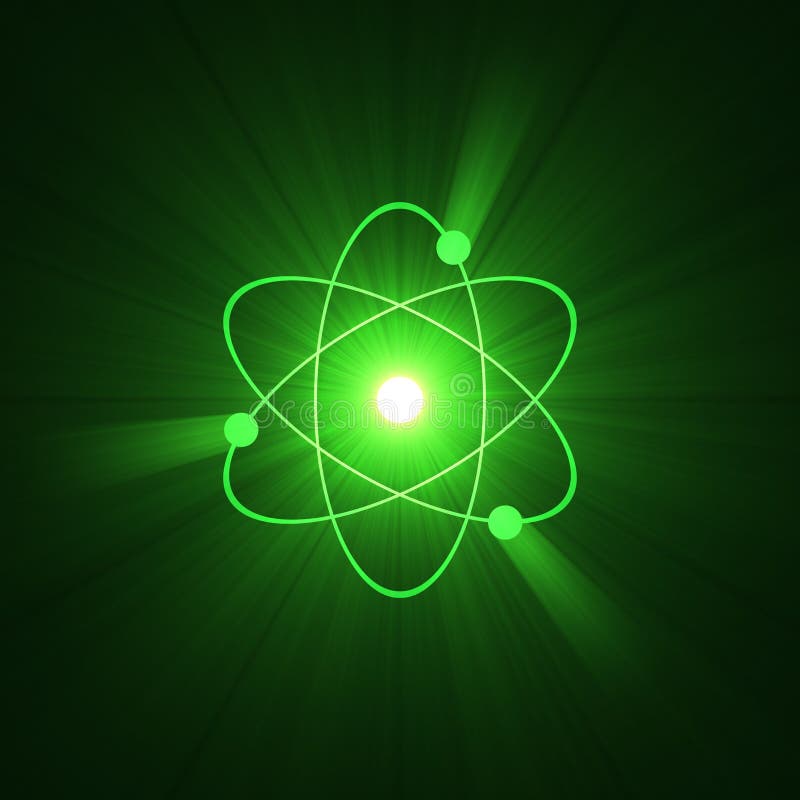 Structure atomique d'atome de symbole illustration libre de droits Structure atomique d'atome de symbole illustration libre de droits