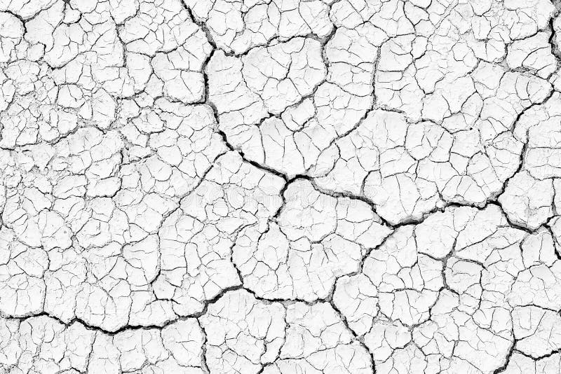 Structure cracked soil ground earth texture black and white background, desert cracks,Dry surface Arid in drought land floor has