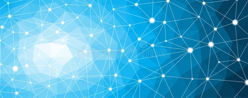 Structure molecule and communication node, neurons. Abstract science background. stock illustration