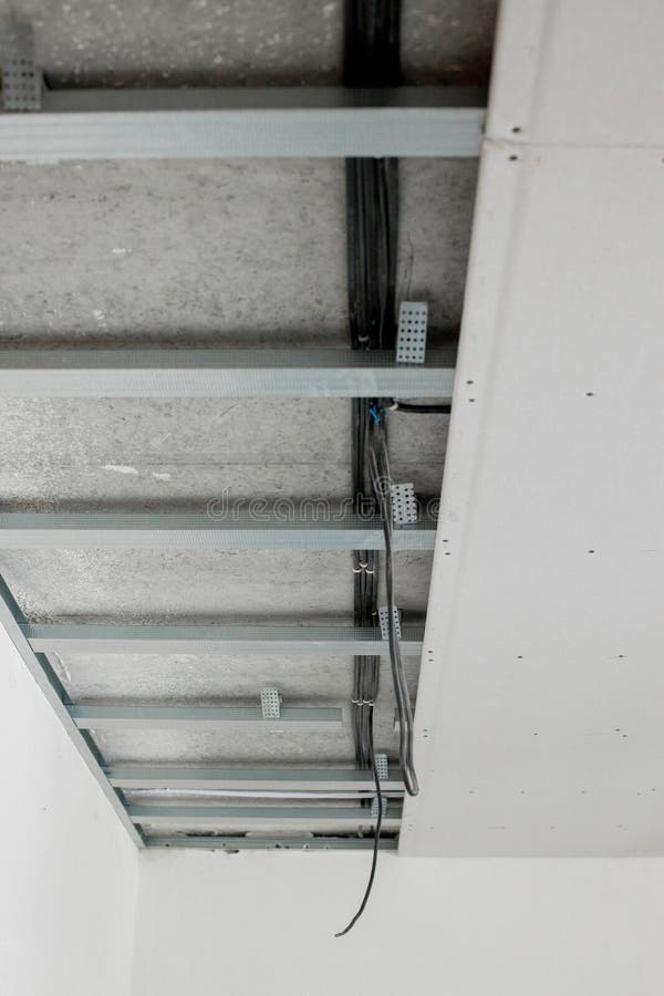 Suspended Ceiling Structure With Profiles For Installation Of Ceiling Suspended Ceiling Structure With Profiles For Installation Of Ceiling