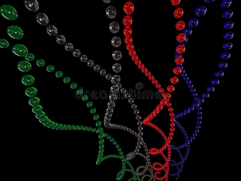 Structură helix generată de calculator royalty free illustration