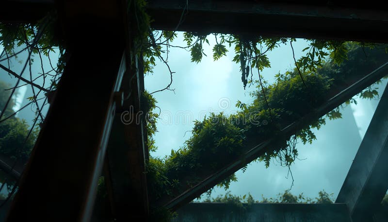 Struktura nadmierna : Glimpse of Natures Reclamation ilustracji
