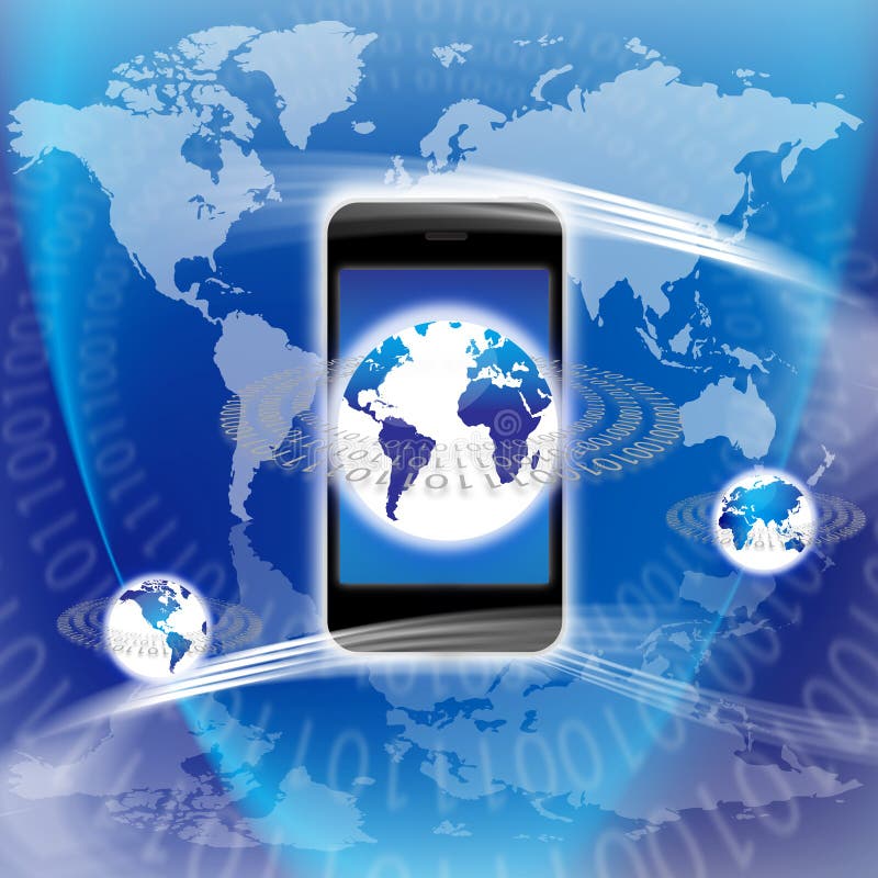 Strumentazione globale di tecnologia royalty illustrazione gratis
