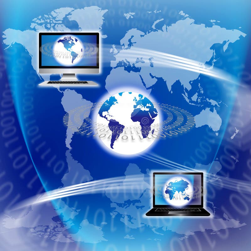 Strumentazione globale di tecnologia illustrazione di stock