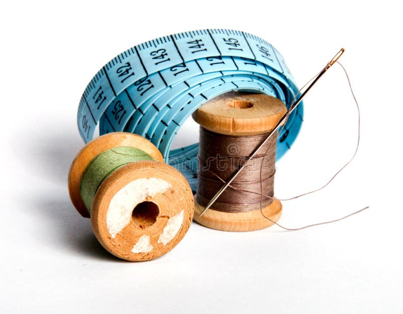 Attrezzi da cucito fotografie stock