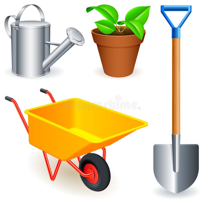 Strumenti di giardino. royalty illustrazione gratis Strumenti di giardino. royalty illustrazione gratis