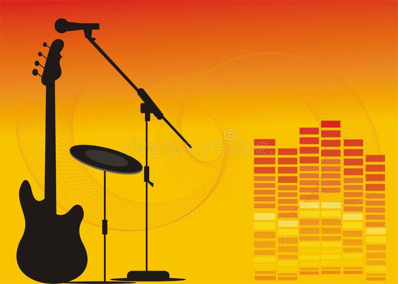 Strumenti musicali illustrazione di stock