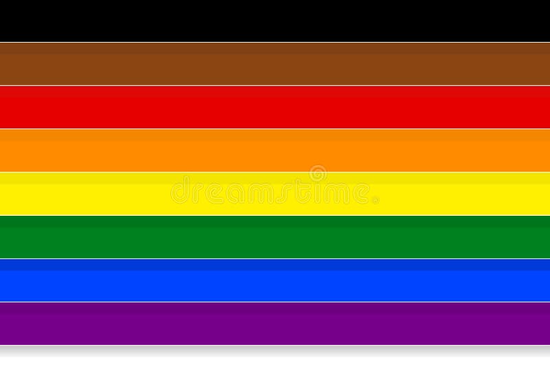 Struttura astratta del fondo nello stile di carta di arte Bande variopinte dell'arcobaleno, i colori simbolici bandiera di orgogl