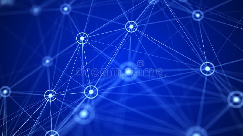 Big data digital blue background. Science background with connected dots and lines. 3d rendering. Big data digital blue background. Science background with connected dots and lines. 3d rendering