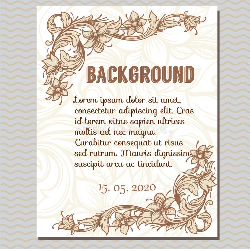 Struttura d'annata del confine di vettore illustrazione vettoriale Struttura d'annata del confine di vettore illustrazione vettoriale