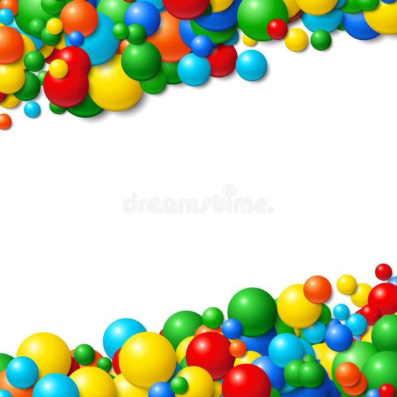 Struttura del fondo con le palle di gomma d'ardore sudicie sparse illustrazione vettoriale