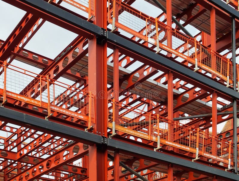 Struttura del metallo di nuovo sviluppo della costruzione fotografia stock libera da diritti Struttura del metallo di nuovo sviluppo della costruzione fotografia stock libera da diritti