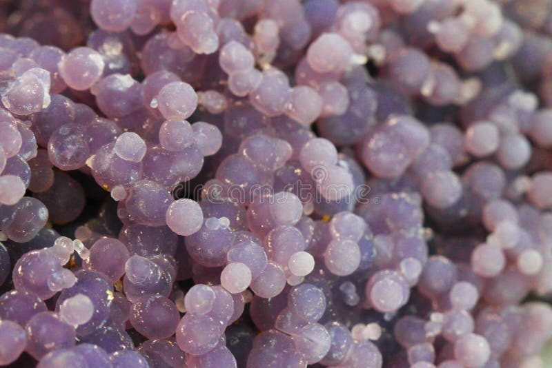Struttura del minerale dell'agata dell'uva. Struttura minerale dell'agata dell'uva come sfondo naturale piacevole
