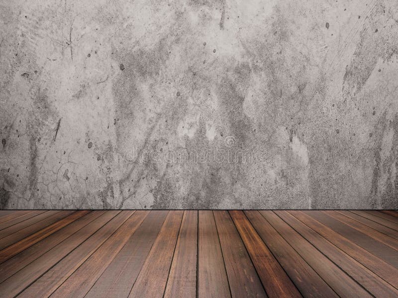 Struttura del pavimento e del muro di cemento di legno duro