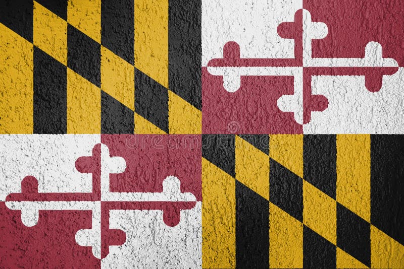 Struttura della bandiera di Maryland immagini stock libere da diritti Struttura della bandiera di Maryland immagini stock libere da diritti