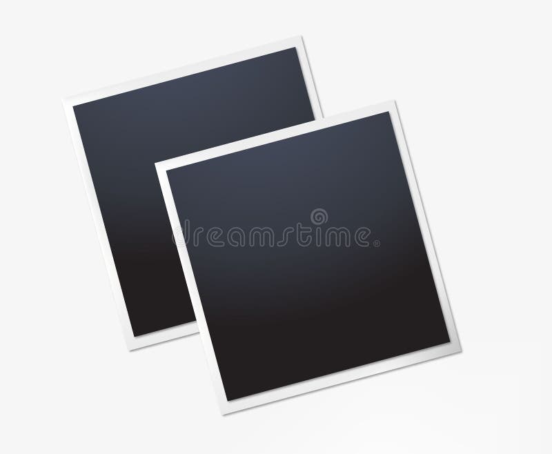 Struttura della foto della polaroid La plastica bianca rasenta un fondo trasparente Illustrazione di vettore royalty illustrazione gratis Struttura della foto della polaroid La plastica bianca rasenta un fondo trasparente Illustrazione di vettore royalty illustrazione gratis