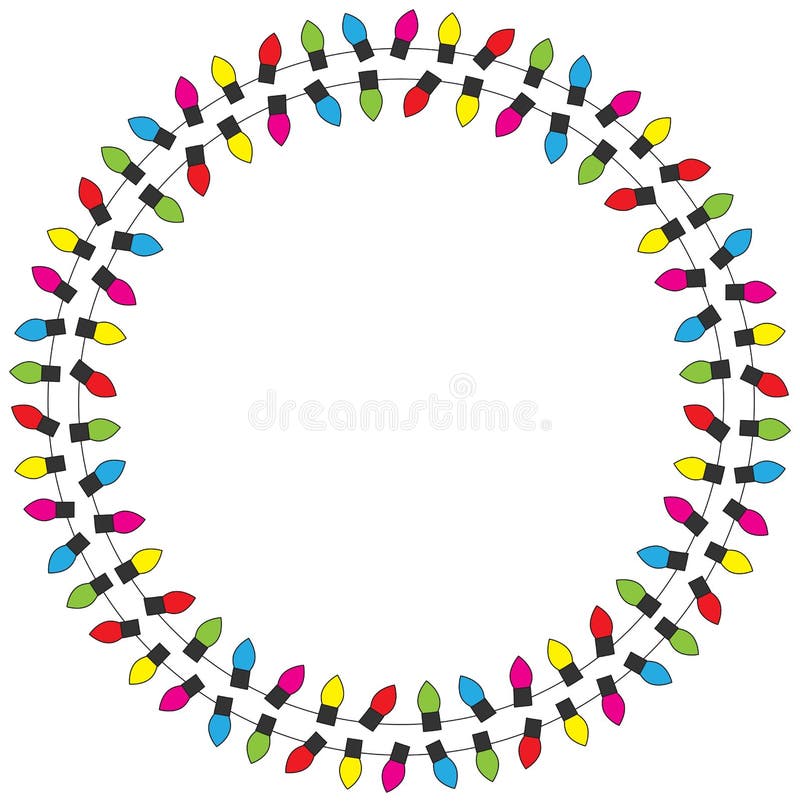 Struttura delle luci di Natale royalty illustrazione gratis Struttura delle luci di Natale royalty illustrazione gratis