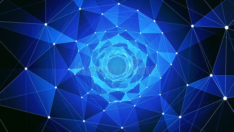 Struttura di connessione alla rete di intelligenza artificiale illustrazione vettoriale