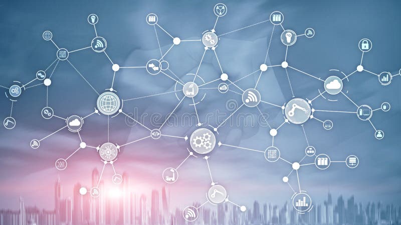 Struttura di organizzazione industriale di flusso di lavoro di processo aziendale di tecnologia sullo schermo virtuale Il concett royalty illustrazione gratis Struttura di organizzazione industriale di flusso di lavoro di processo aziendale di tecnologia sullo schermo virtuale Il concett royalty illustrazione gratis