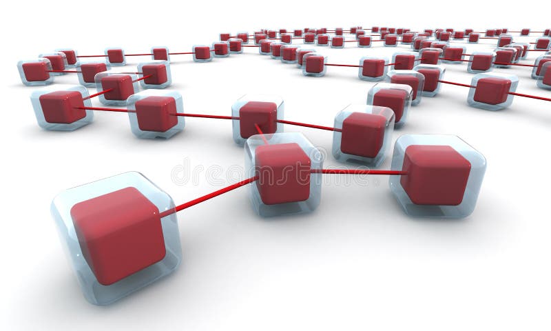 Struttura di rete di affari o concetto del collegamento