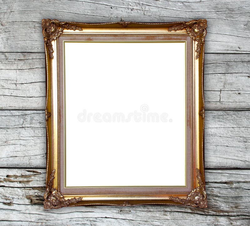 Struttura dorata sul fondo di legno della parete fotografia stock Struttura dorata sul fondo di legno della parete fotografia stock