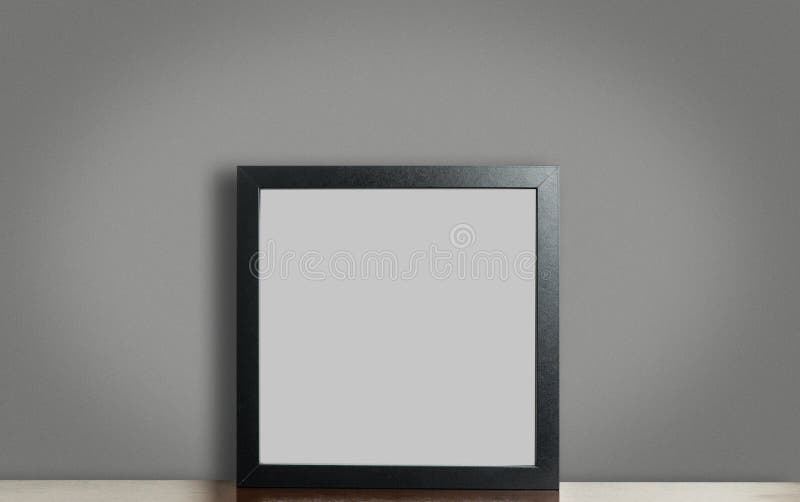Struttura nera spessa vuota della foto su fondo grigio con il percorso di ritaglio immagine stock Struttura nera spessa vuota della foto su fondo grigio con il percorso di ritaglio immagine stock