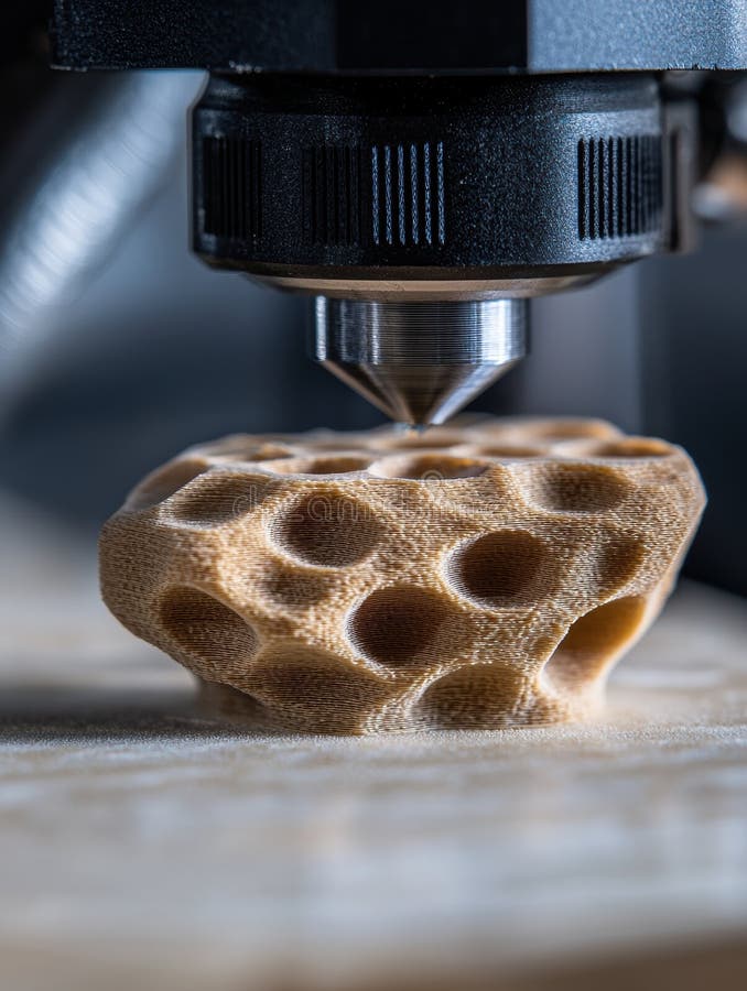 Struttura a nido d'ape stampata in 3d illustrazione vettoriale