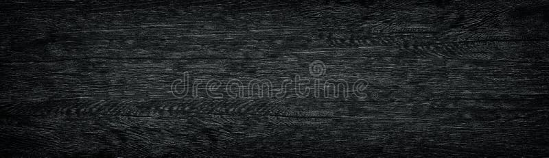 Struttura panoramica di legno del grano nero Fondo di legno lungo scuro immagini stock libere da diritti Struttura panoramica di legno del grano nero Fondo di legno lungo scuro immagini stock libere da diritti