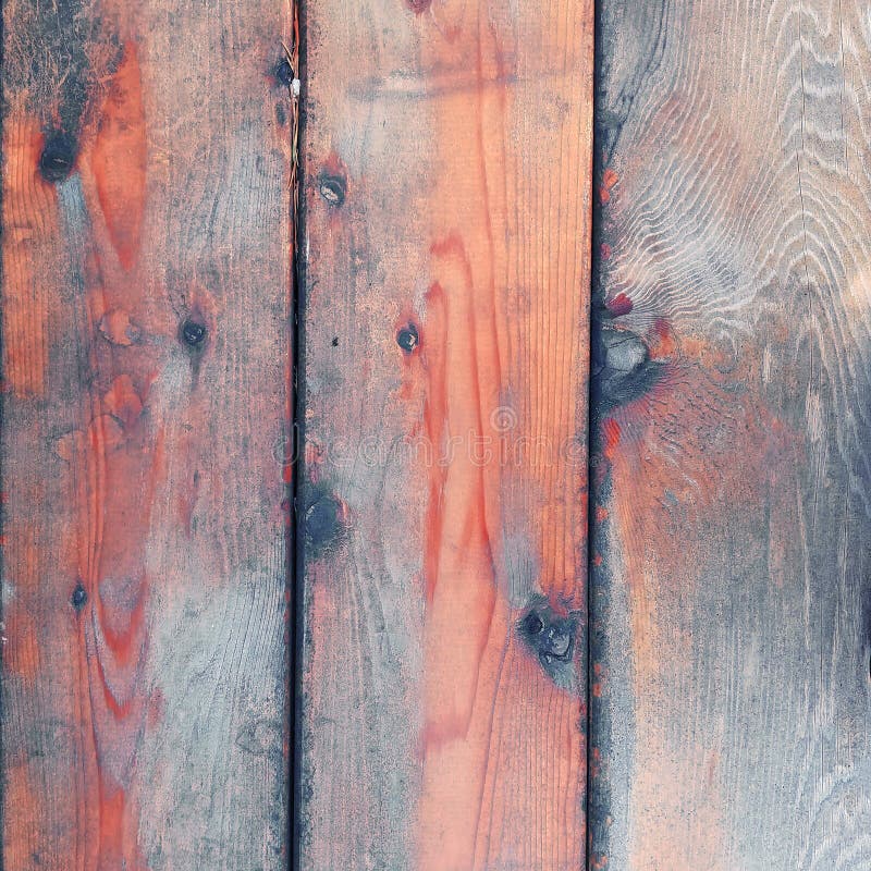 Struttura rustica invecchiata del fondo del bordo di legno in rosso ed in blu illustrazione vettoriale