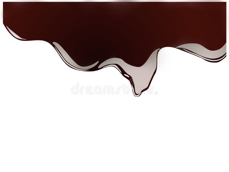 Struttura scorrente fusa del fondo di vettore del cioccolato cremoso su fondo bianco illustrazione vettoriale Struttura scorrente fusa del fondo di vettore del cioccolato cremoso su fondo bianco illustrazione vettoriale
