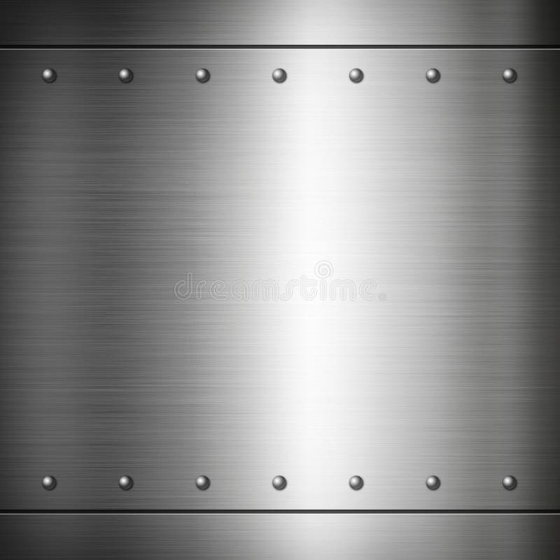 Struttura spazzolata del piatto rivettata acciaio illustrazione vettoriale Struttura spazzolata del piatto rivettata acciaio illustrazione vettoriale