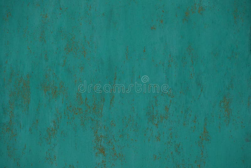 Struttura verde del metallo da un frammento di vecchia parete in ruggine in un recinto fotografia stock libera da diritti Struttura verde del metallo da un frammento di vecchia parete in ruggine in un recinto fotografia stock libera da diritti