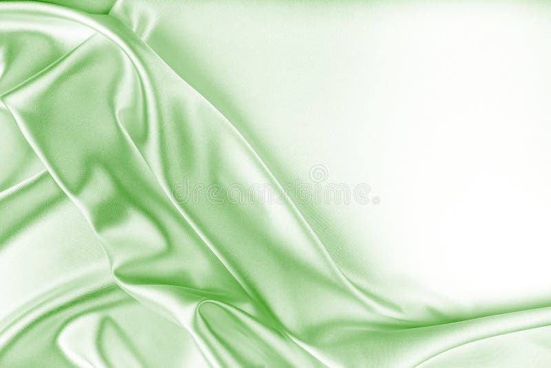 Struttura verde del tessuto di seta fotografia stock Struttura verde del tessuto di seta fotografia stock