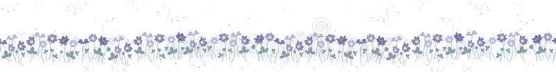 Strålningsklara, sömlösa mönsterlösa, vågräta blommor, blombakgrund, snygga för vårtextilier och sommartextilier, omslag, tapeter vektor illustrationer