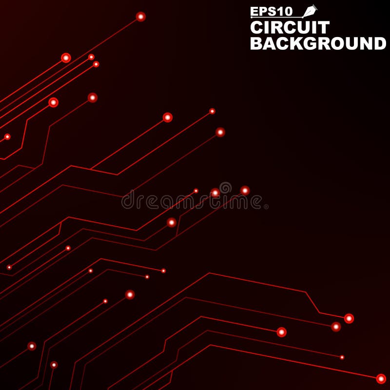 strömkrets Svart abstrakt bakgrund av digital teknologi Nya tekniker i design framförd bild för datornät 3d Röda glödande neonlin stock illustrationer strömkrets Svart abstrakt bakgrund av digital teknologi Nya tekniker i design framförd bild för datornät 3d Röda glödande neonlin stock illustrationer