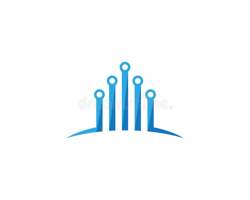 StrömkretsLogo Template vektor vektor illustrationer