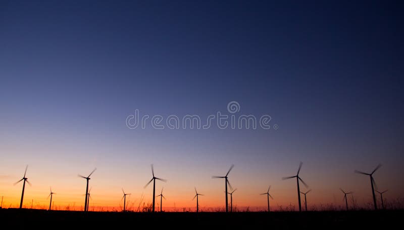 Strömturbinwind royaltyfria bilder
