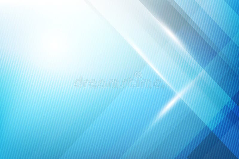 Strălucire geometrică a fundalului abstract albastru și vectorul elementului strat stock illustration