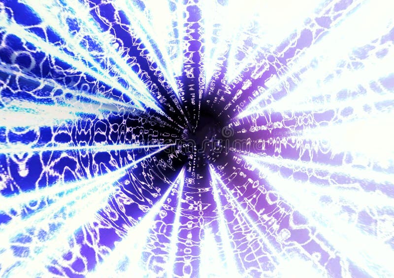 Strălucitor abstract albastru raze 3d ilustrație fundal vector illustration