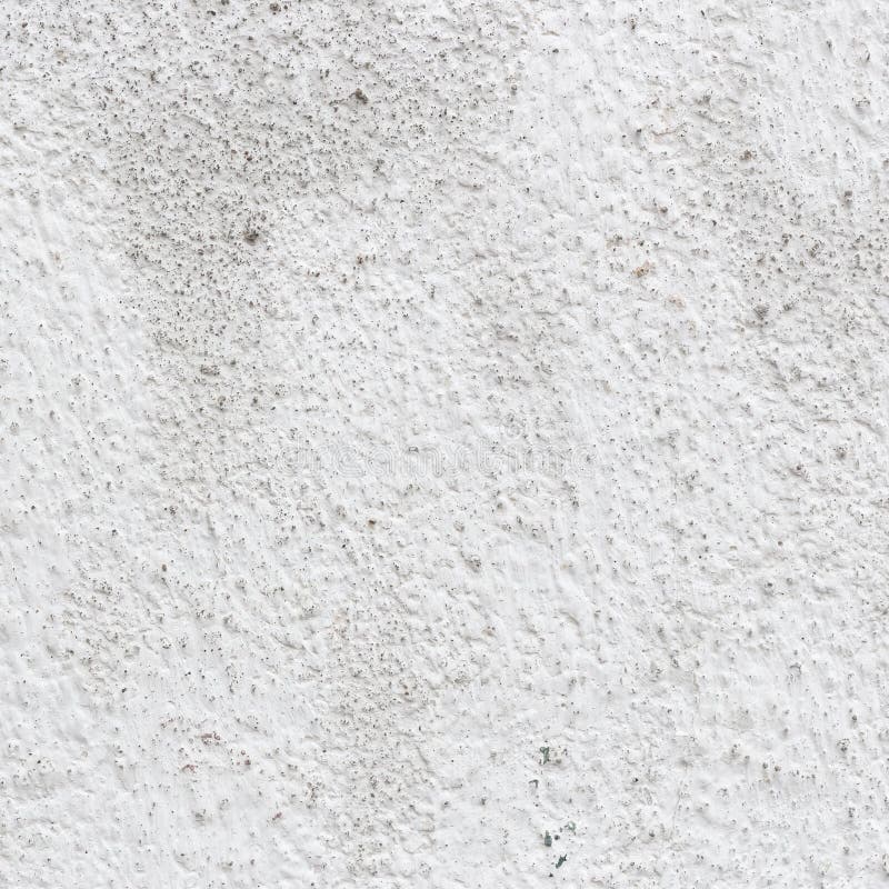 Stucco White Wall for Use As a Background or Texture Stock Photo