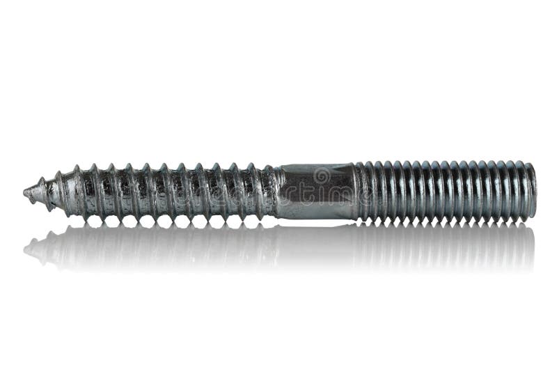 Studscrew Coated with Zinc Stock Photo Image of industrial, zinc