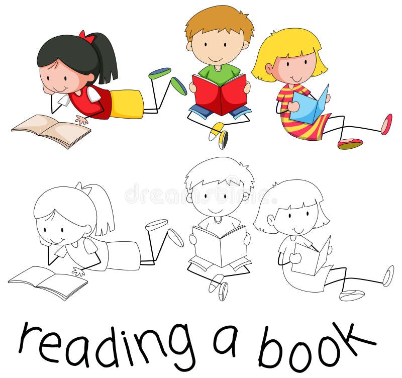 Studenckiego charakteru czytelnicza książka ilustracja wektor Studenckiego charakteru czytelnicza książka ilustracja wektor