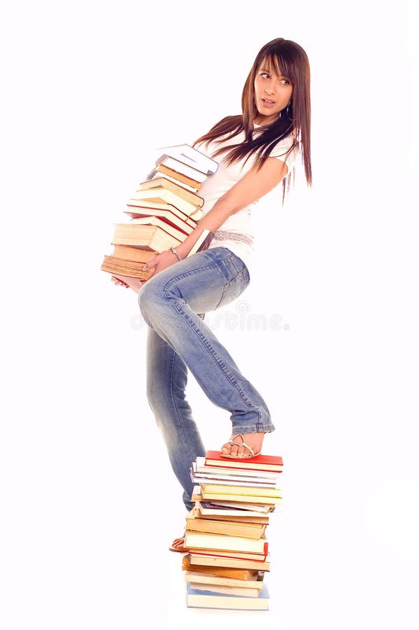 Student with books