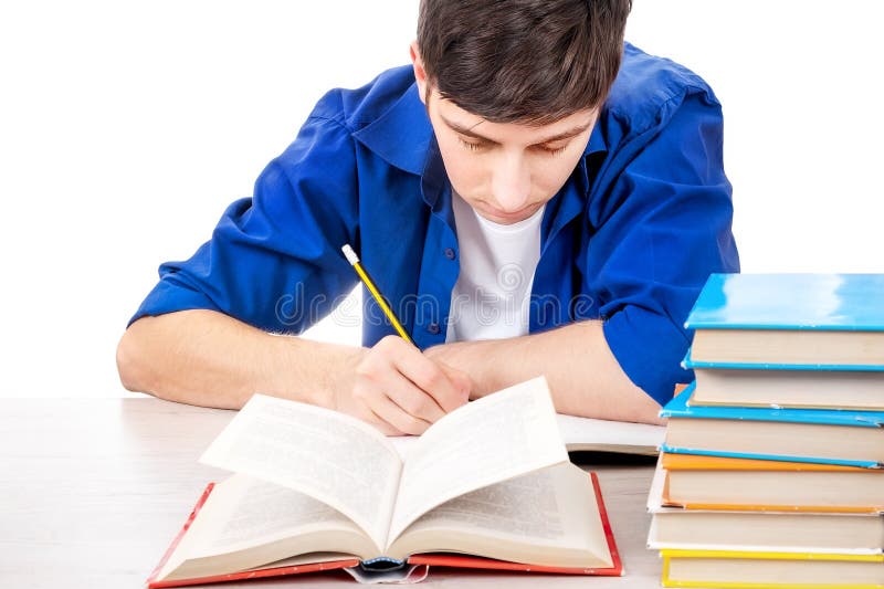 Student with a Books stock images