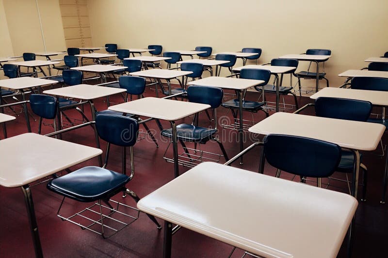 Student Desks And Chairs In Classroom Picture Image 91630228